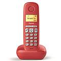 a170 telefono portatile ampio display illuminato lista chiamate effettuate ricevute e perse rosso