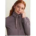 felpa con zip collo alto e fondo asimmetrico shark donna large