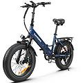 bicicletta elettrica samebike lotdm200-ii pieghevole 48v 13ah 20x4 shimano 7v lcd nfc