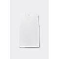 intimissimi - canotta con scollo a v in cotone mercerizzato filo premium uomo bianco taglia l