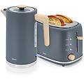 set elettrodomestico skt1167gry tostapane 2 fette e bollitore 1 7l nordic