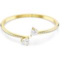 bracciale rigido mesmera attract cuore bianco placcato color oro s