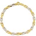 bracciale uomo oro bianco giallo gl102060