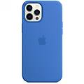 custodia in silicone magsafe capri blue per iphone 12 pro max