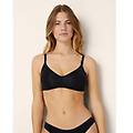 bralette senza ferretto con coppe estraibili invisible / nero / s nero
