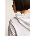felpa cappuccio con fondo asimmetrico e dettagli floreali white allover ikat white donna extra
