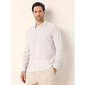 camicia da uomo con colletto classico cotton linen / variante 2 / s variante 2