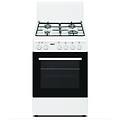 - scfs55e4gta cucina 50 cm 4 fuochi forno elettrico + coperchio bianco