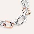 bracciale catena sunrise acciaio bicolore bianco / rosa collezione sunrise bicolore bianco / rosa