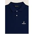 polo uomo in piquet di cotone 100% con logo blu navy uomo extra large