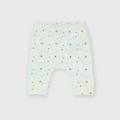 pantalone in costina da neonata bianco taglia 1m