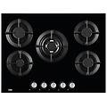 - piano cottura 75222 s a gas 5 fuochi gas colore nero