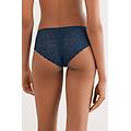 slip in pizzo a vita bassa donna blu taglia 3