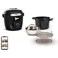 cookeo wi-fi 10in1 black multicooker a pressione capacit&agrave; 6l 10 modalit&agrave; di cottura