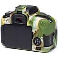 easycover custodia morbida in silicone soft camera case per canon 760d camouflage