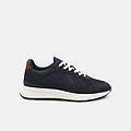 sneaker in suede da uomo blu