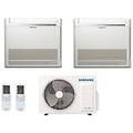 climatizzatore condizionatore inverter dual console r-32 9000+12000 con aj050txj new comando wirless