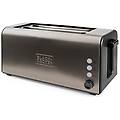 - black+decker bxto1500e tostapane 1500 w acciaio inossidabile grigio