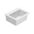 lavabatoio in ceramica con vasca alta 60x50 cm globo forty3 fo063bi bianco ceramica