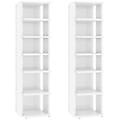 - scarpiere 2 pz bianco lucido 27 5x27x102 cm
