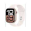 watch series 10 gps 42mm in alluminio color oro rosa con cinturino sport fard s/m
