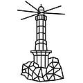 - puzzle da parete in legno faro 87 cm