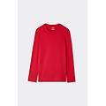 maglia a manica lunga in modal cashmere uomo rosso taglia s