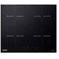 yli 60 piano cottura nero da incasso 59 cm piano cottura a induzione 4 fornello(i)
