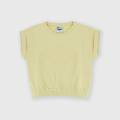 t-shirt in jersey pesante da bambina beige taglia 4