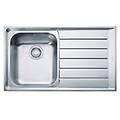 lavello 1 vasca (86x51cm) nex 611 neptune inox spazzolato 101 0040 731