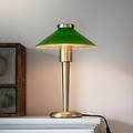 lampada da tavolo august color ottone/verde 34 cm metallo