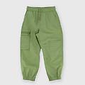 pantalone in gabardina da bambino verde taglia 6