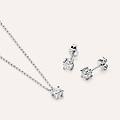 orecchini lobo punto luce firmamenti oro bianco diamante collezione firmamenti oro bianco