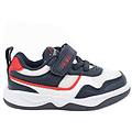 sneakers da bambino blu e bianco con strap taglia 20