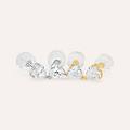 orecchini lobo punto luce claire oro bianco cubic zirconia collezione claire oro bianco