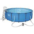 - set piscina steel pro max rotonda 4. 57 x 1 22 mt