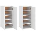 - scarpiere 2 pz bianche 32x35x70 cm in legno multistrato