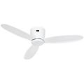 ventilatore da soffitto eco plano ii we-we bianco con luce e telecomando
