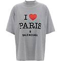 t-shirt 'i love paris & balenciaga'