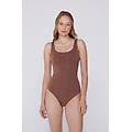 body con brassiere spalla larga light touch donna marrone tama&ntilde;o s