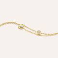 bracciale doppio punto luce claire oro giallo cubic zirconia collezione claire oro giallo