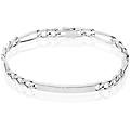 bracciale catena gentleman argento rodiato collezione gentleman bianco