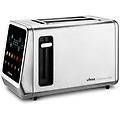 UFESA tostapane onetouch duo con 2 slot extra larghi e display led 850 w acciaio inossidabile