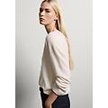 - maglione beige in puro cashmere regular fit donna naturale taglia xs