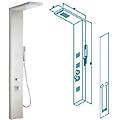 colonna doccia multifunzione mod. manhattan plus in acciaio inox