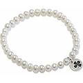 bracciale di perle donna argento 925 gioiello yel301-s4