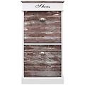 - scarpiera marrone 50x28x98 cm in legno di paulownia