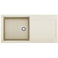 lgy48062 easy 480 lavello granitek gocciolatoio reversibile 1 vasca 100 cm antracite