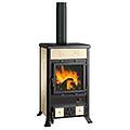 stufa a legna rossella r1. 16 ceramica bianca