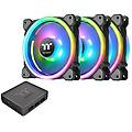 ventola per radiatore tt riing trio 12 led rgb tt premium edition (pacchetto da 3 ventole)